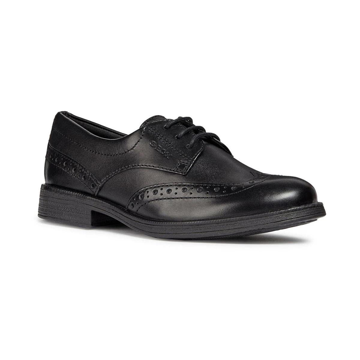 Geox Mädchen Jr Agata D Schuhe, Schwarz, 39 EU