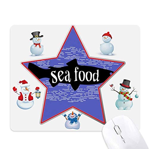 Tapis de souris motif poisson et étoile pour télétravail cosy en hiver