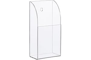 Clear Acrylic Wall Mounted Pencil Holder