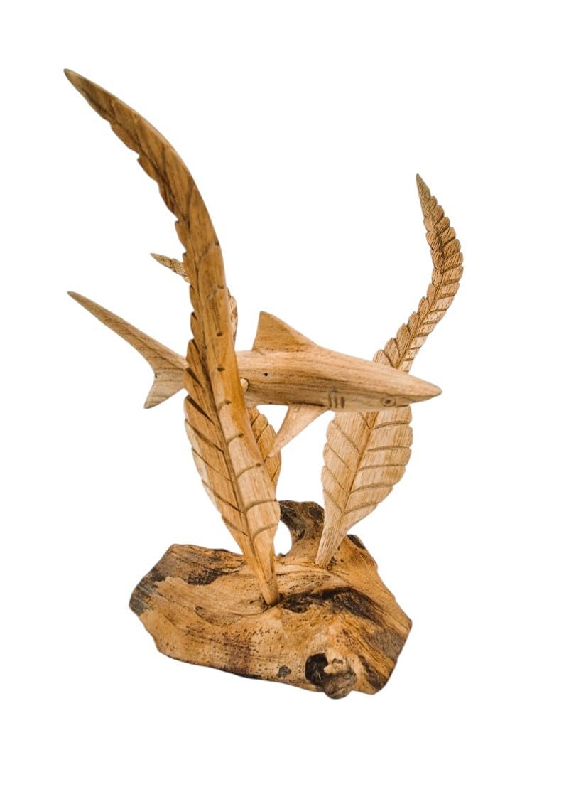 Plantation Designs Unusual Hand Carved Shark On Parasite Wood Bali Wood Shark Carving