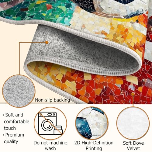 Tapis de sol en mosaïque résistant aux taches et lavable - 7