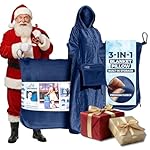3-in-1 Travel Blanket Airplane – Compact with Bag & Pillow Combo Set, Navy Blue Ultra-Soft Fleece | Packable Blanket Compact | Hidden Pocket | Trolley Sleeve | Carabiner | Travel Essentials - Image 2