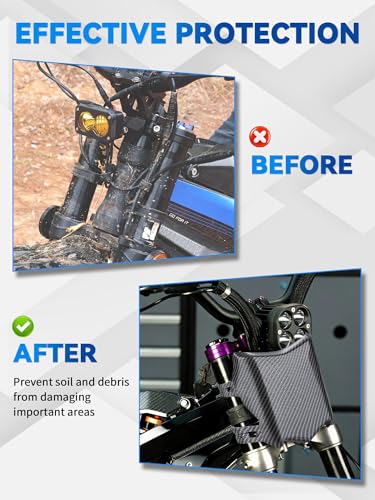 Image of Front Number Plate Universal for Ebike Imitation Carbon Fiber