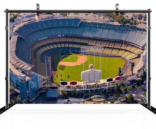 Fondo fotográfico estadio de béisbol 9x6ft miniatura 3