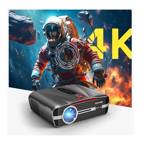 Image of 2300 ANSI 4K Daytime Projector HDR10+ WiFi6 Daylight Movie Projector with ToF Auto Focus, Two-Way Bluetooth 5.0, 38W DSP Sound, Shorter Throw, NFC Screencast HDMI USB LAN for Gaming Outdoor Theater