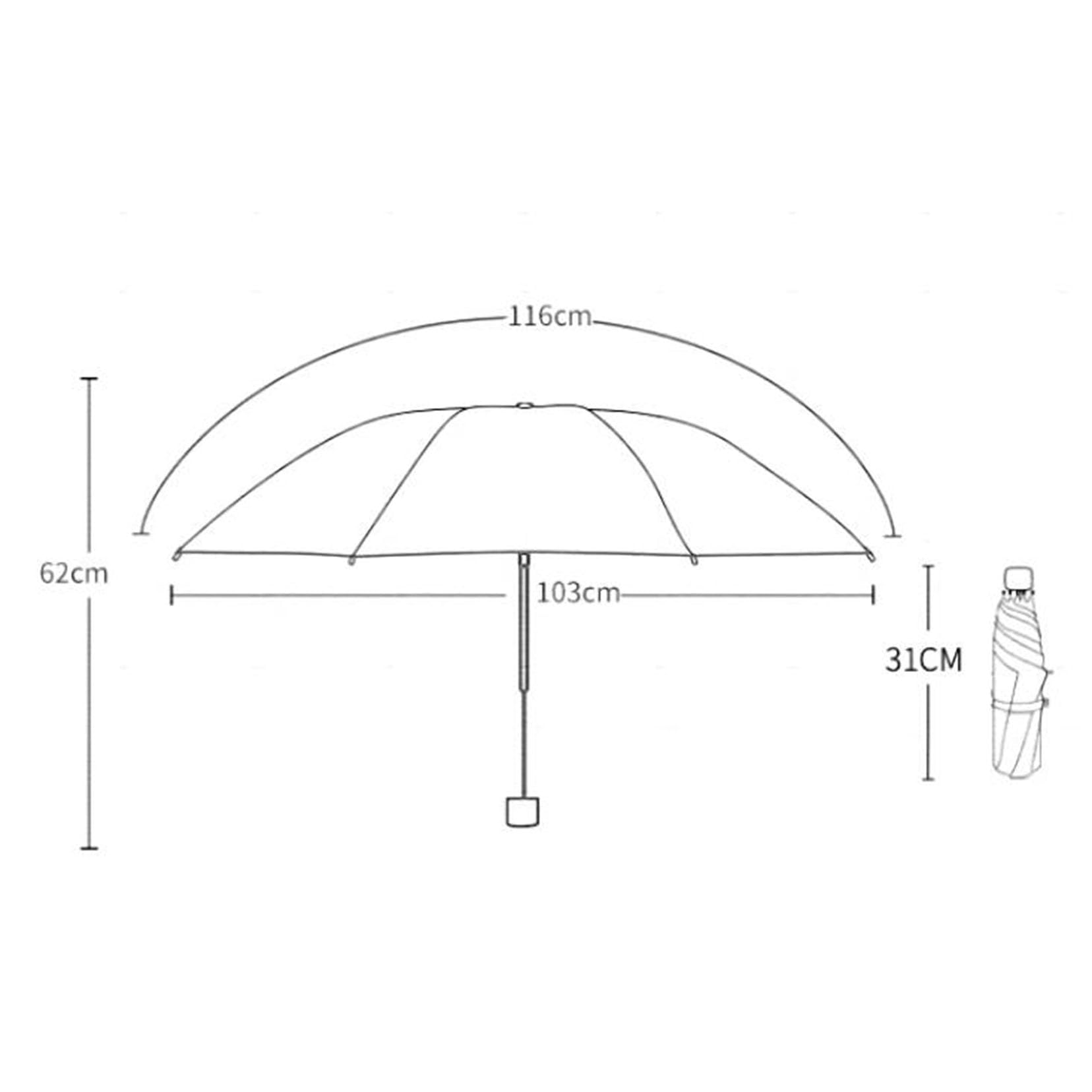 Parapluie de voyage parapluies automatique à vent, parapluie UV Sunlla parapluie compacte auto ouvert et ferme, étanche et 99,9% de protection UV parasol avec revêtement anti-UV noir