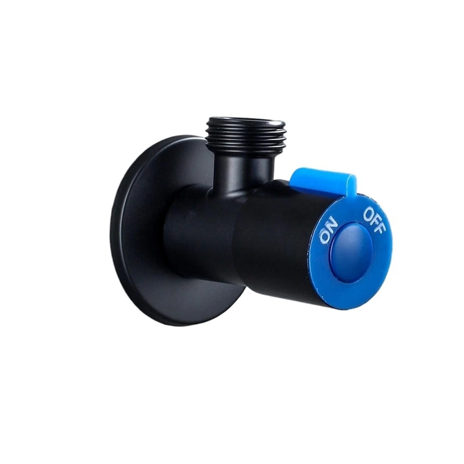 Bvhisehp Cold One Black Thickened Brass Angle Valve Hot Cold Water Control Switch Valve
