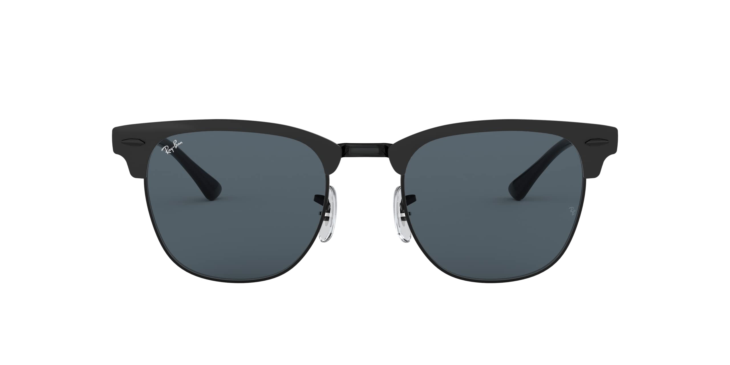 Ray-Ban Metal Clubmaster Sunglasses in Matte Black Blue RB3716 186/R5 51