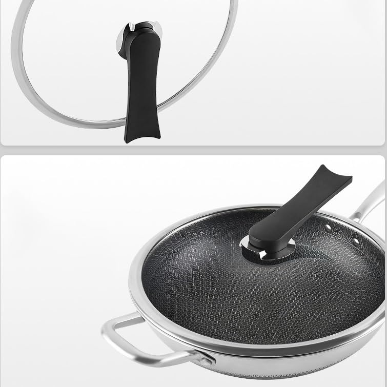 Wok de fondo plano hierro 32 cm miniatura 5