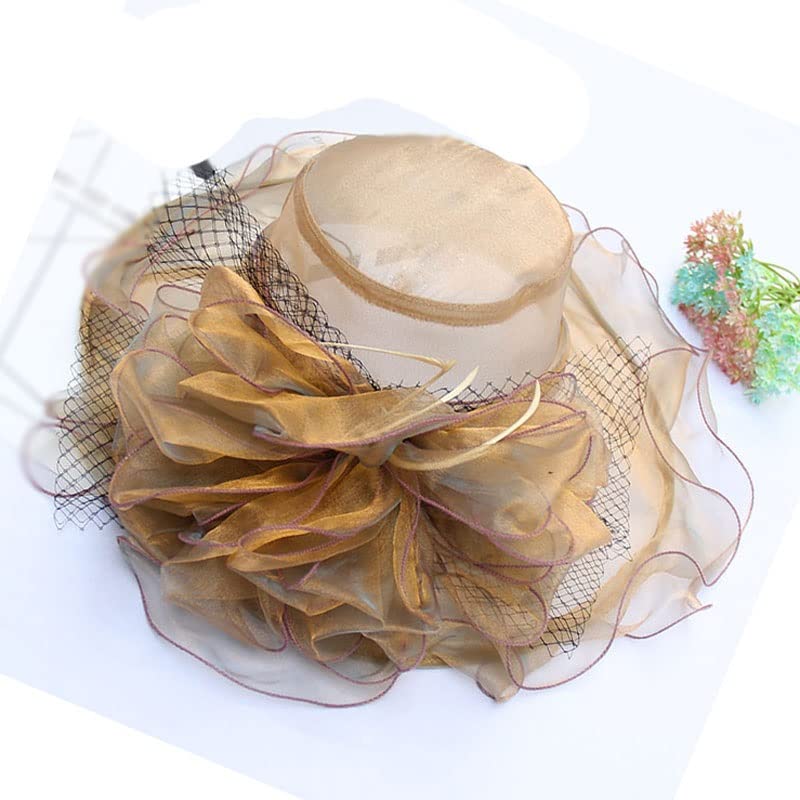 Chapeau organza femme cadeau idéal pour fête des mères et mariages d'été