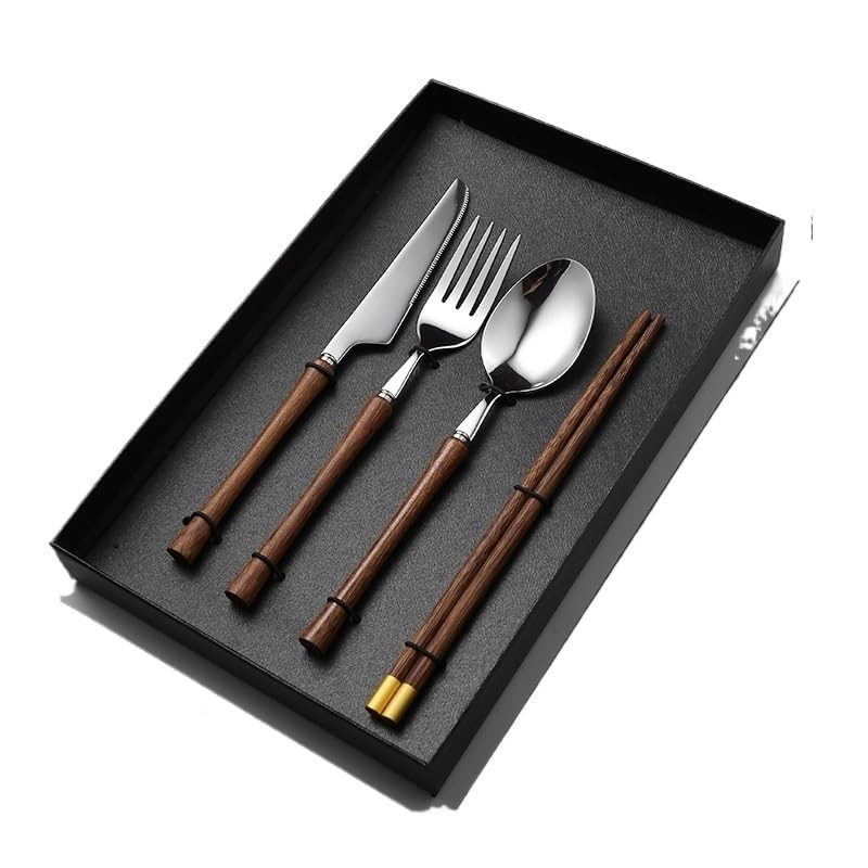 Set Cuchillos Cocina 24 Piezas Acero Inox