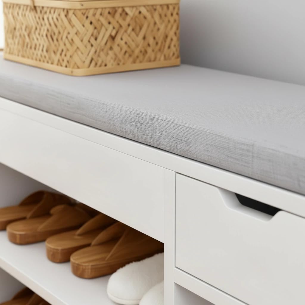 Schuhbank Schuhschrank mit Sitzbank Schuhtruhe Sitzkommode Sitzbank mit Stauraum Schuhregal mit Sitzfläche Bequeme Sitzbank mit Stauraum für Ihren Flur