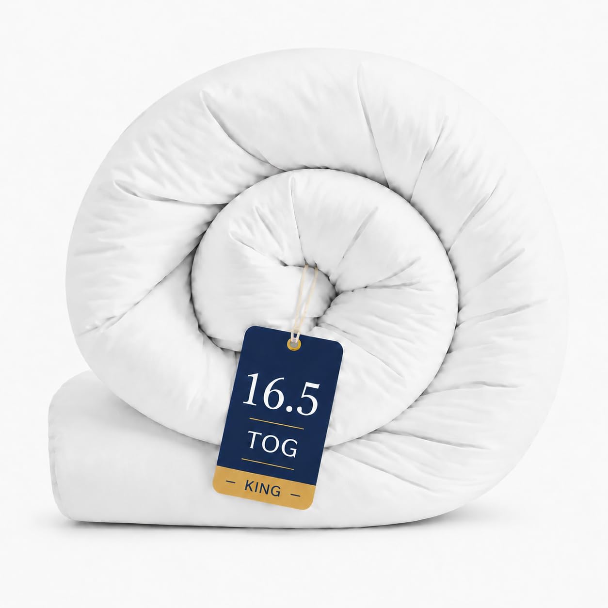 Hotel Quality All Year-Round Duvet Quilt – Ultra Soft Fluffy Hollowfibre Quilt, Cosy Lightweight Summer to Extra Warm Winter Comfort, Anti-Allergy & Machine Washable Bedding (16.5 Tog, King)