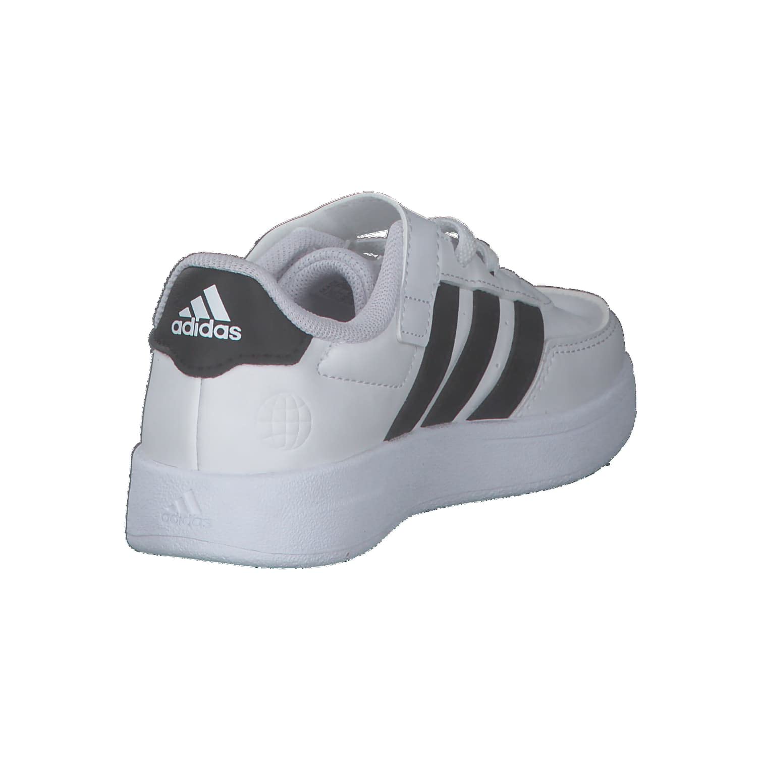 adidas Unisex niños Breaknet Lifestyle Court Elastic Lace and Top Strap Shoes, Cloud white/core black/core black, 33 EU