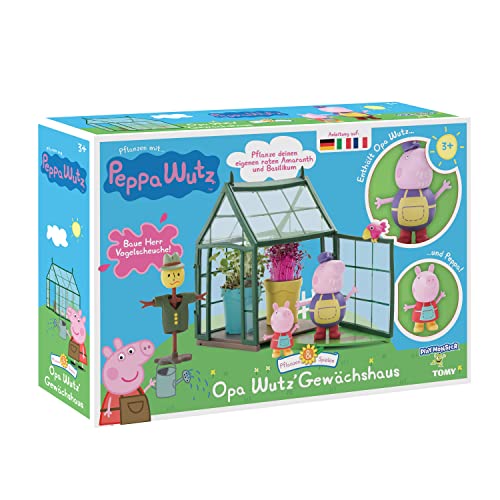 TOOMIES E73339 Tomy Spielzeugset. Peppa Wutz Gewächshaus für Kinder zum...
