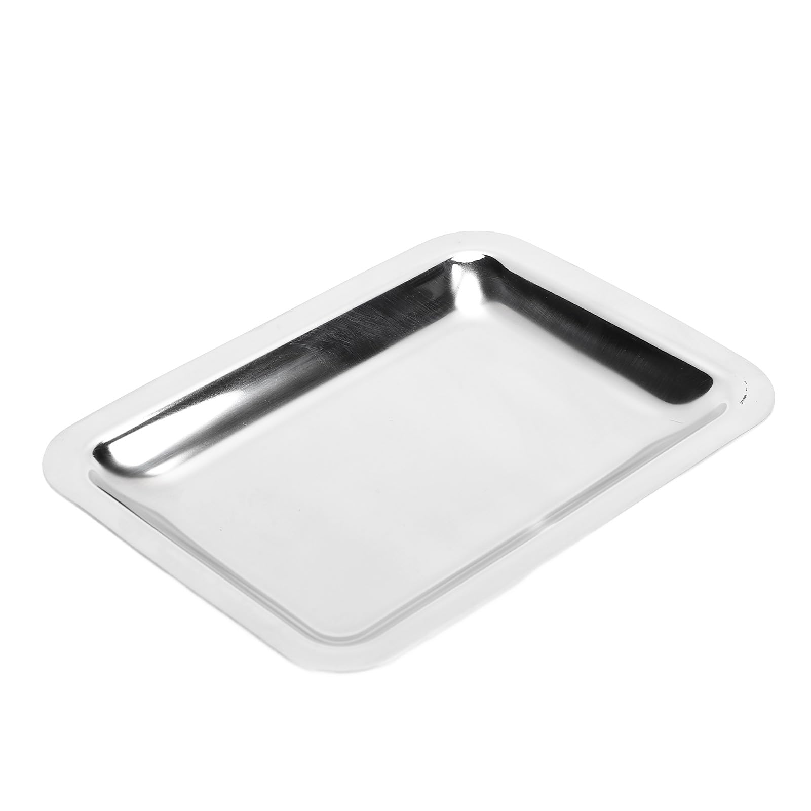 Miskall 304 Stainless Steel Serving Tray Thickened Rectangular Sushi Dessert Appetizer Plate Towel Tray Baking Tray Glossy Multifunctional, for Home Organization, Hotel Dining, and More