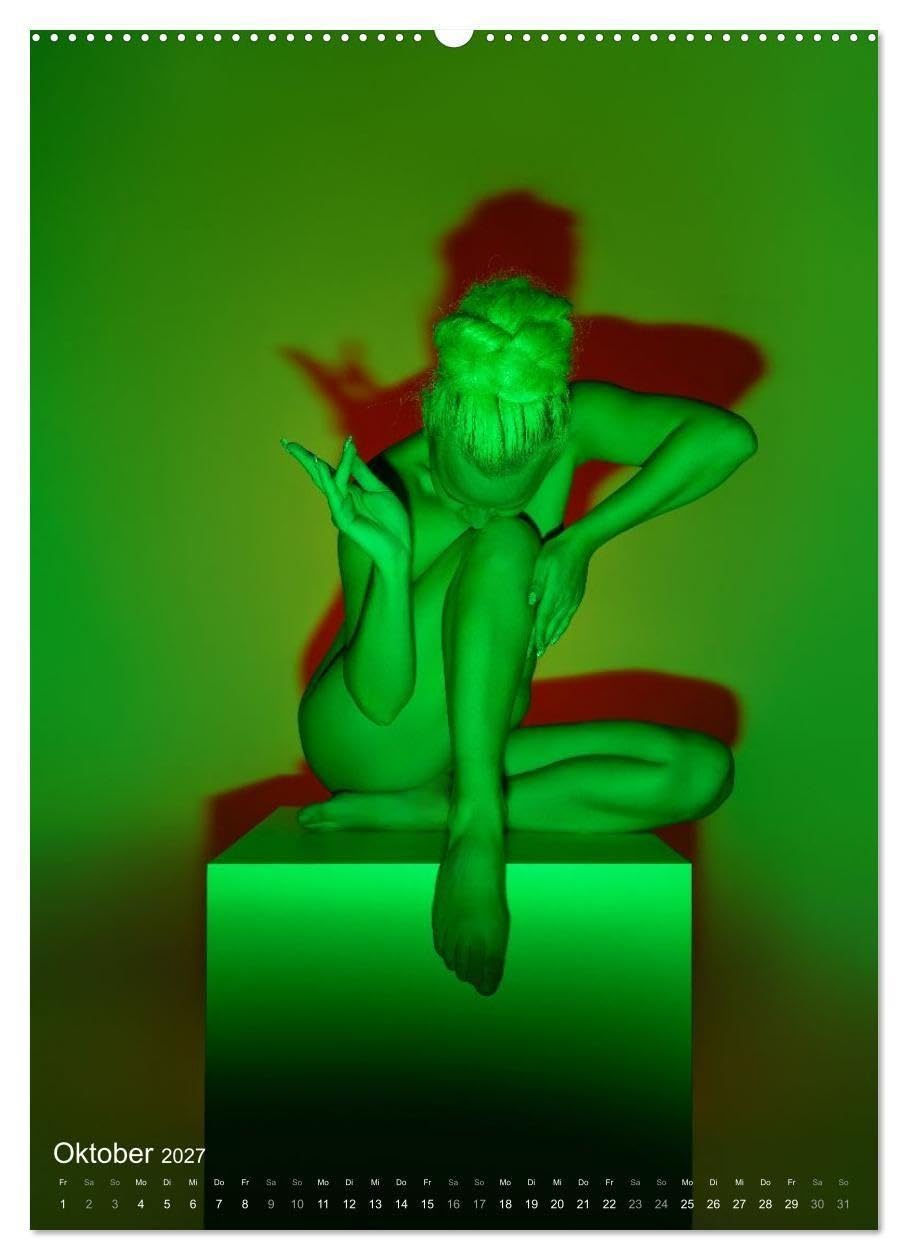 ONLYNUDE.ART – Farben mit Katy (Wandkalender 2027 DIN A2 hoch), CALVENDO Monatskalender: Akt Farben mit Katy (CALVENDO Erotik)