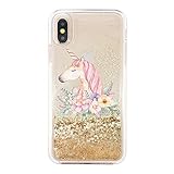 uCOLOR Sparkle Gold Glitter Case Compatible for iPhone Xs/X Case iPhone 10 Case (5.8