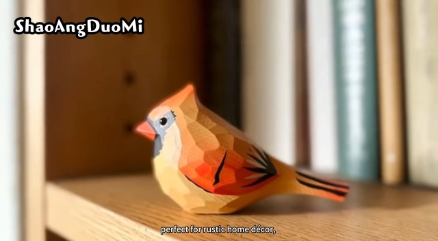 Amazon.com: ShaoAngDuoMi Handmade Wood Cardinal Figurines Set of 2