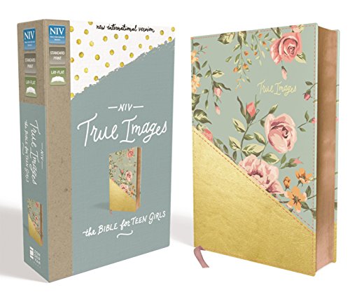 NIV, True Images Bible, Leathersoft, Teal Gold: The Bible for Teen Girls