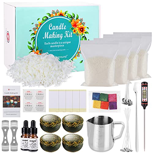 Genround Kerzen Selber Machen Set, 85 Stück Duftkerze Geschenke Set, Kerzenherstellung Set, Candle Making Kit Enthält…