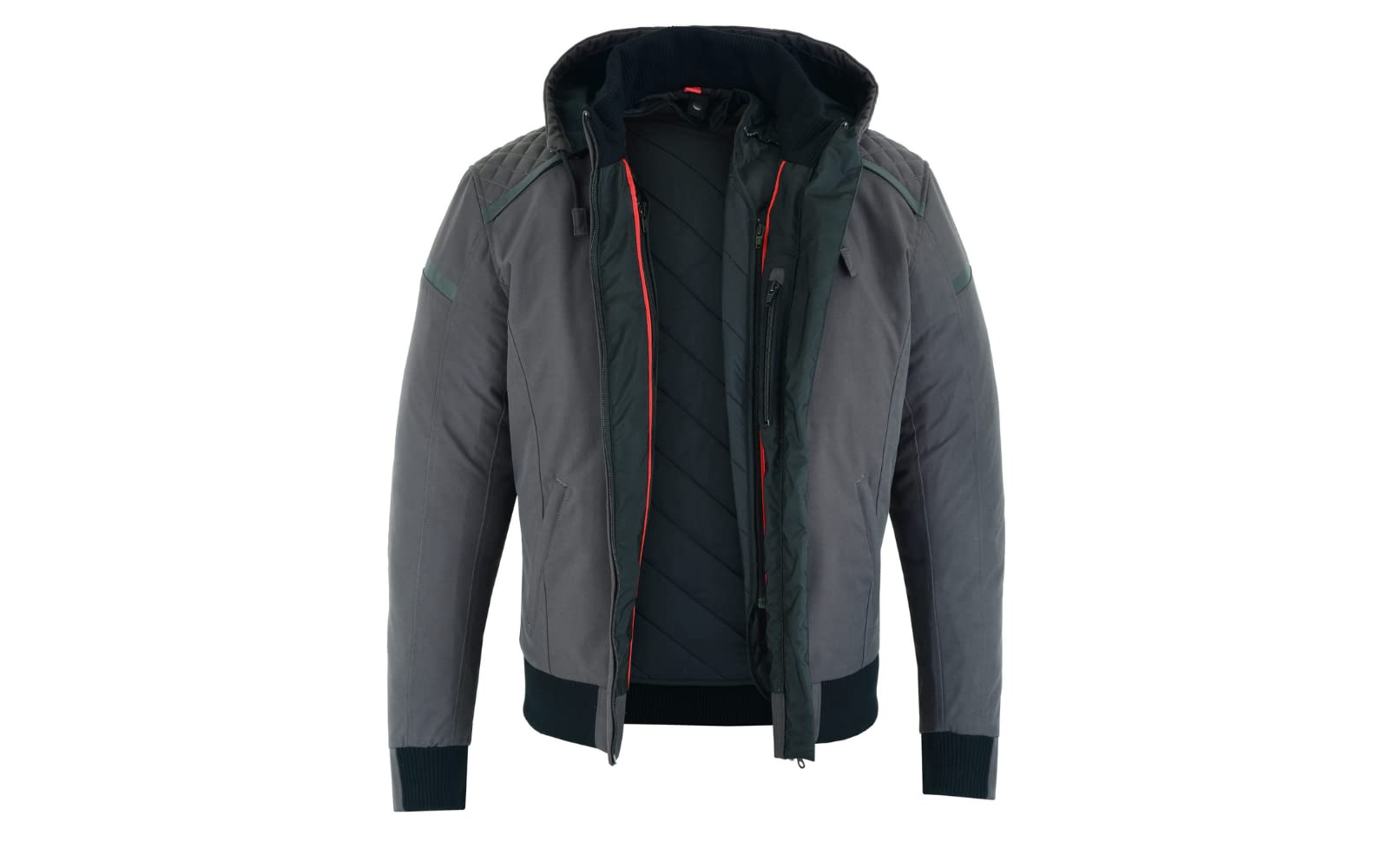 BLACKWILD - Chaqueta de moto para hombre | City Street - Chaqueta protectora con certificado CE | Chaqueta de moto ligera y transpirable para hombre con capucha desmontable