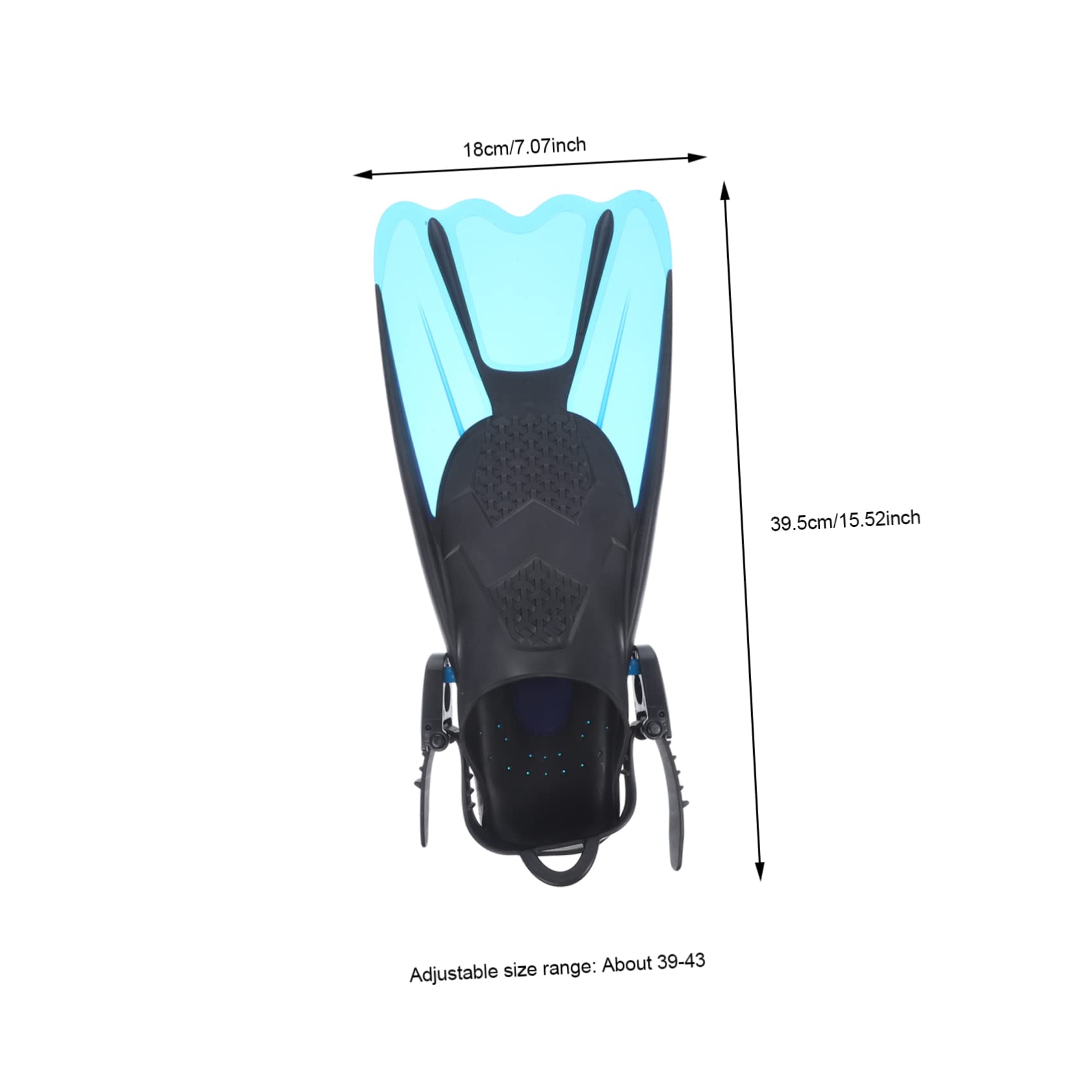 UKCOCO 2 Pinne Snorkeling per Adulti Ergonomico per Immersione e Allenamento Piscina e Stabilità e Migliorate