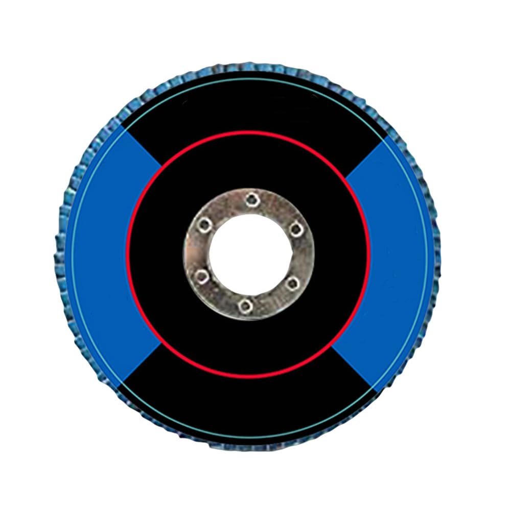 2/10 szt. 4,5-calowe tarcze listkowe 115 mm cyrkonowe tarcze ścierne, tarcza polerska do szlifierki kątowej do metalu, drewna, tarcza szlifierska, 10 szt., ziarnistość 80