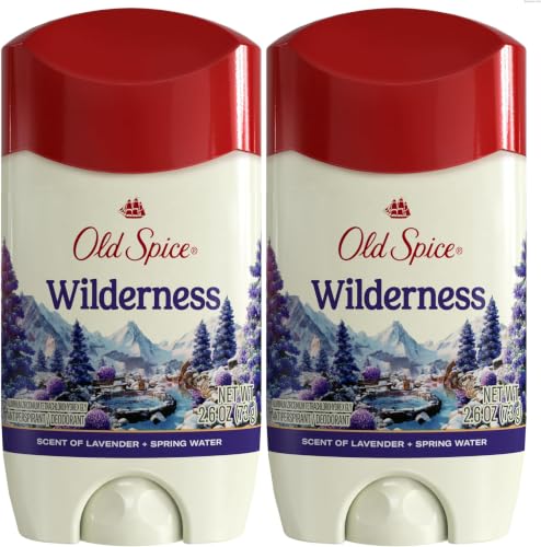 Image of Old Spice Dry Feel Antiperspirant Deodorant for Men, 24 /7 Fresh, 24 /7 Sweat & Odor Protection, Gentle on Skin with Skin Conditioners, Wilderness with Lavender, Spring Water Scent, 2.6 oz (Pack of 12)