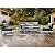 MIXPATIO 4-Piece Steel Outdoor Patio Conversation Set, All-Weather Garden Furniture with Thick Cushions, Waterproof & Rust-Resistant, Modern Patio Seating for Deck, Balcony, Porch, Backyard - Grey