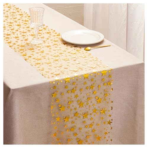 Tischläufer Gold Tischdeko Weihnachten,Weihnachts Tischdecke...