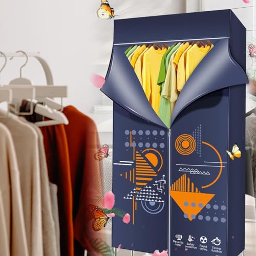 Luchtdrogers Kleding Binnen Verwarmd, Sneldrogende Bescherming tegen oververhitting Verwarmde Luchtdrogers Kleding Binnen, Grote Ruimte Touch Screen Wasdroger Indoor Winter, A - Image 8