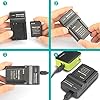 Newmowa® EN-EL23 Sostituzione Batteria (confezione da 2) e Portable USB Caricatore kit per Nikon EN-EL23 e Nikon Coolpix P600,S810C,Coolpix P900 #5