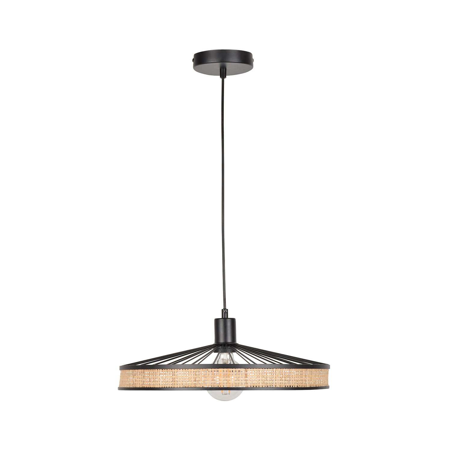Suspension métal et cannage ZELIE HT110cm