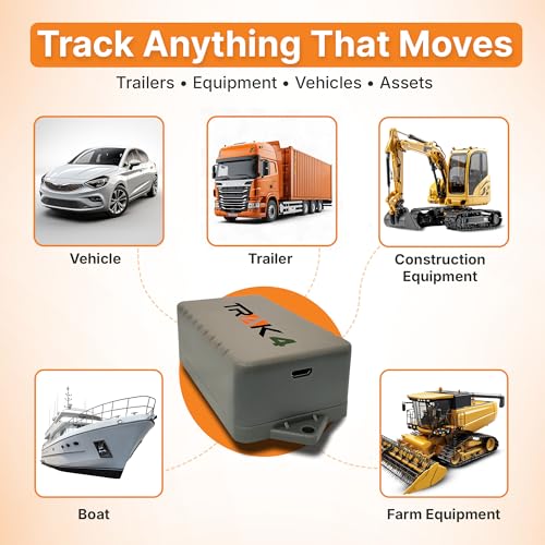 Image of Trak-4 GPS Tracker for Vehicles, Assets, Equipment. Long Battery Life, Waterproof, Global Tracking. Low-Cost Subscription Required.