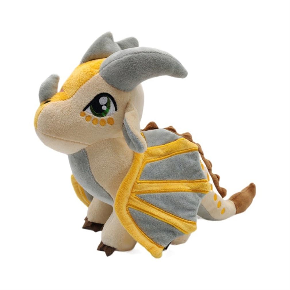 EASELR Wings of Fire Dragon Plush Toy Rainwing Dragon Stuffed Animals Pterosaur Plush Flying Dragon Pillow Plushies Gifts for Fans Kids Boys Girls (