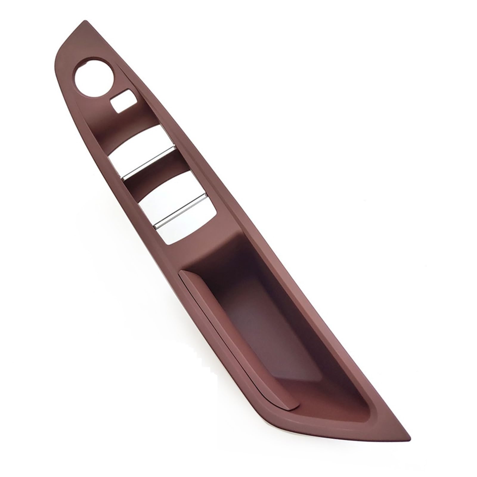 OEXRIGRU Car Interior Door Handles for BMW 5 Series F10 F11 F18 Cars RHD Interior Armrest Window Switch Panel Cover Pull Handle(Model B Redbrown)
