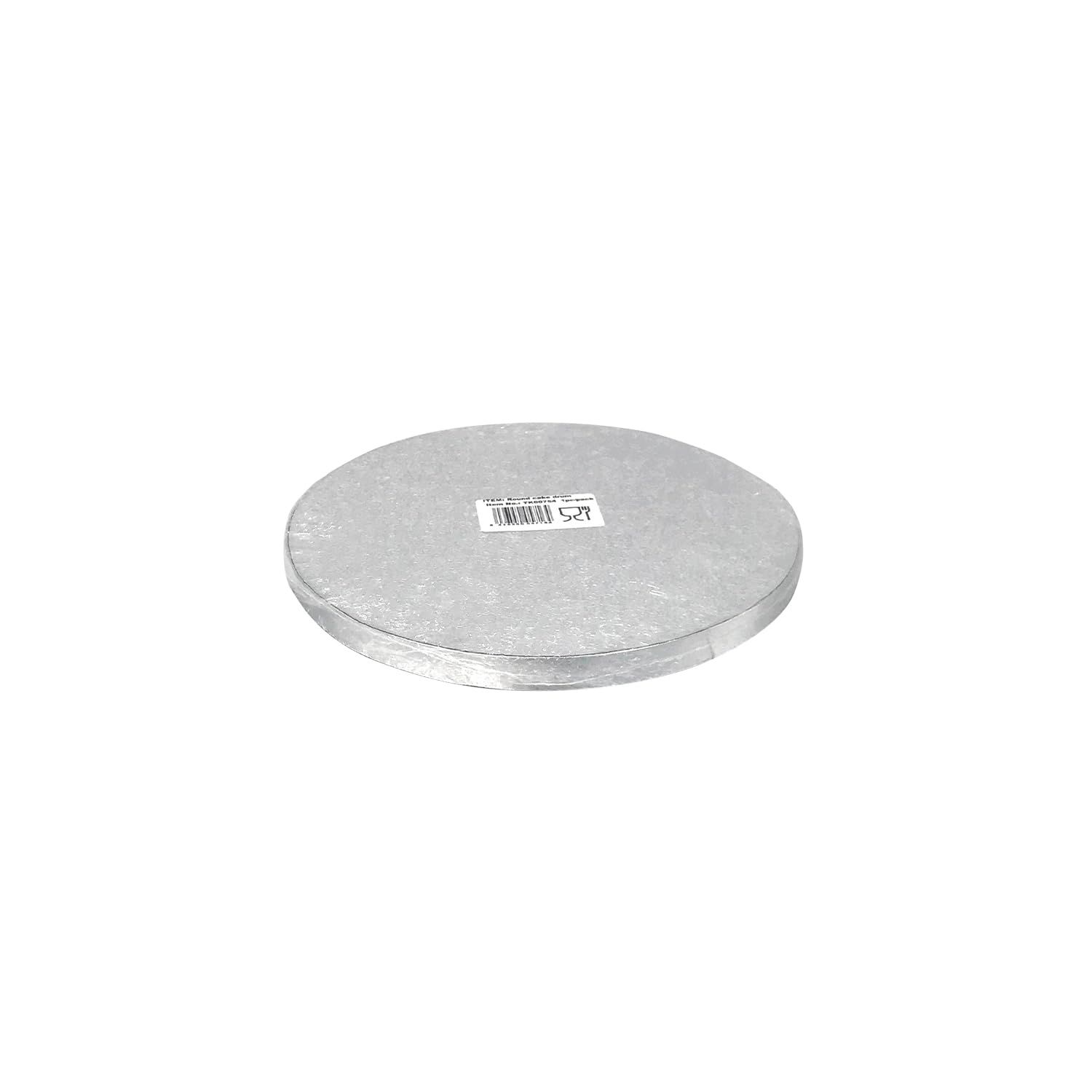 dekora - Silver Round Hard Cardboard Cake Base Ø 20cm, Height 1.2cm - Stylish and Durable for Celebrations, Birthdays, Anniversaries, etc.