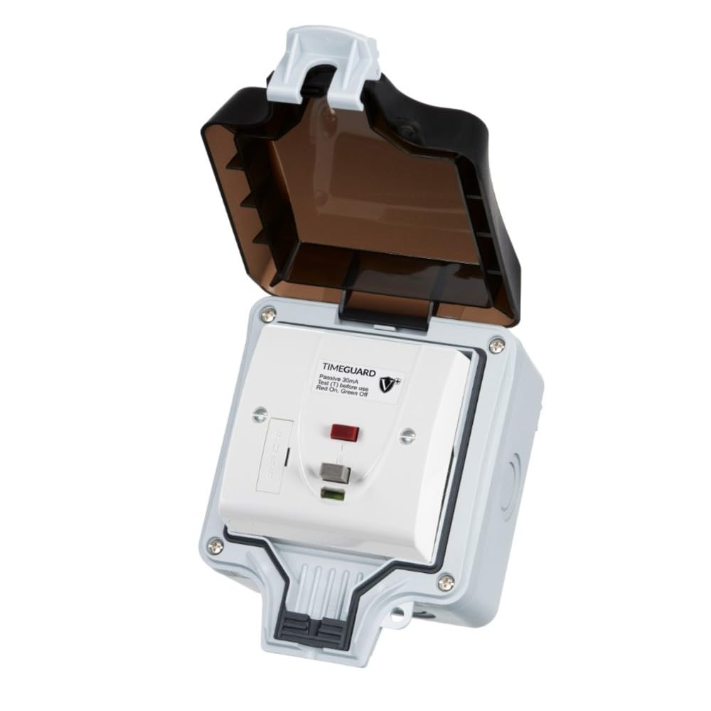 Timeguard TGV105NP Weathersafe Single Gang 13A Outdoor RCD Fused Spur Passive