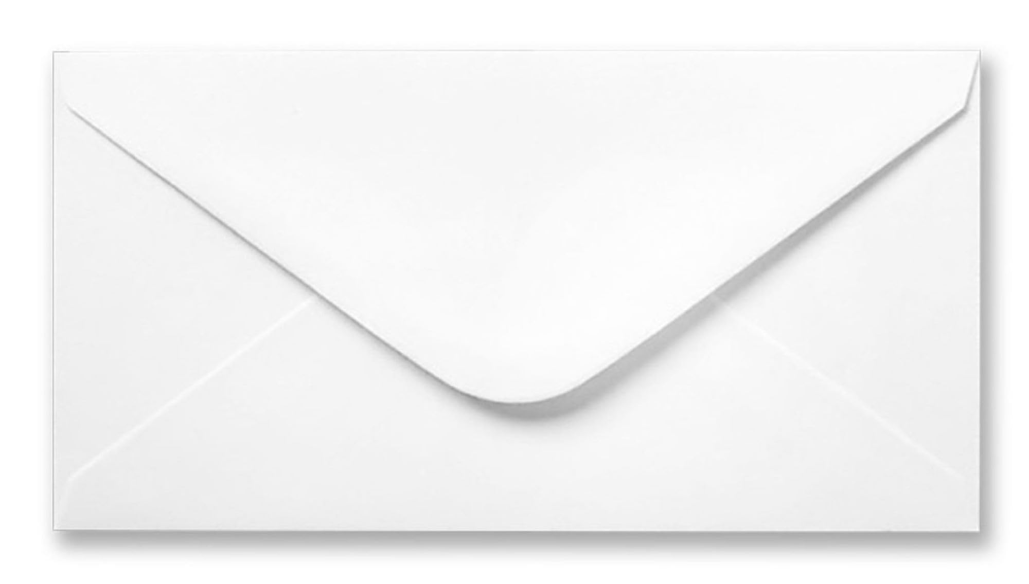Cranberry 25 Pack DL White Envelopes 110mm x 220mm Gummed 100gsm