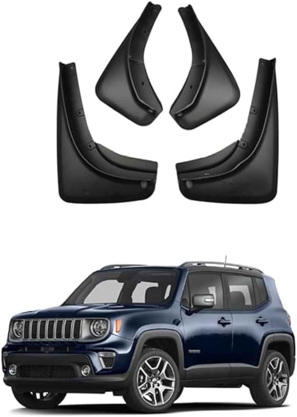 Guardabarros para Jeep Renegade 2016-2023, protectores de suciedad para coche
