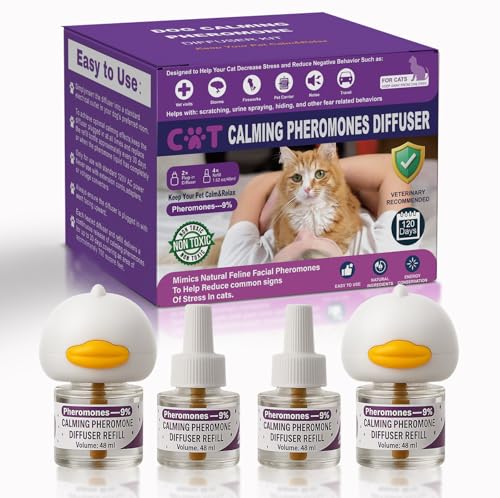 Cat Calming Pheromone Diffuser Effectively Relieve Anxiety Stress...