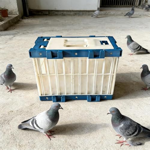 Draagbare vogeldrager - reiskooi voor papegaaien | Ademend ontwerp met veilig slot, lichtgewicht transportaccessoire, outdoor training release tool voor duiven parkiet papegaaien wedstrijd - Afbeelding 4