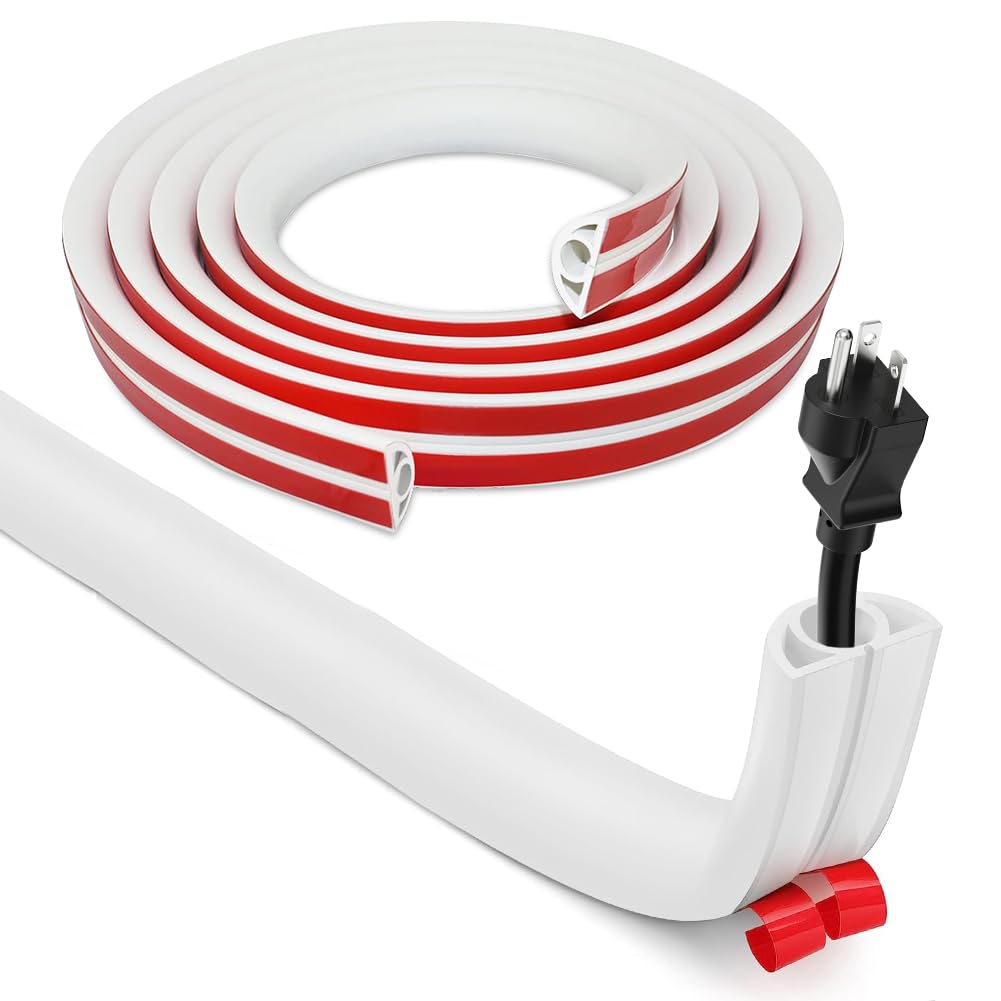 Kit Canalina Passacavi Da Muro 4m - 10 Pezzi Bianchi Verniciabili Per TV E Cavi - Foto 3