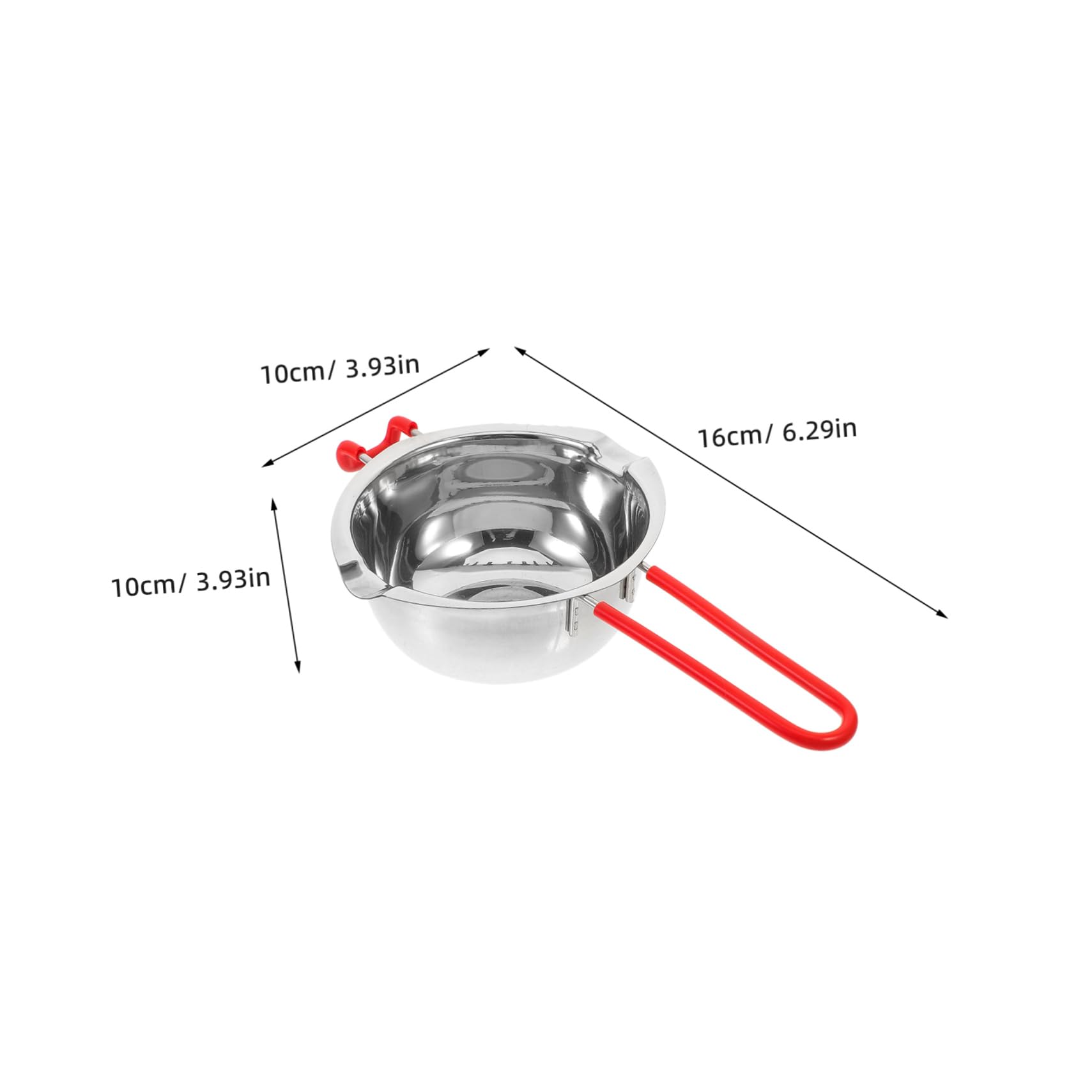 CIYODO 1set Stainless Steel Chocolate Melting Pot Double Boiler for Candle Candy and Dessert Melting Includes Scraper and Outer Pot for Home Baking and Cooking