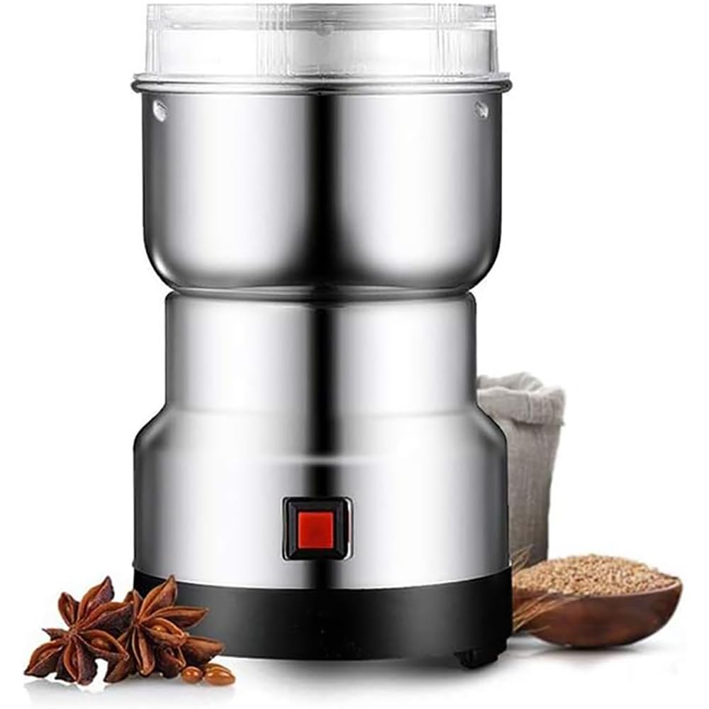 Molinillo eléctrico de granos, 300 g, motor de acero inoxidable para moler granos, hierbas, nueces y condimentos