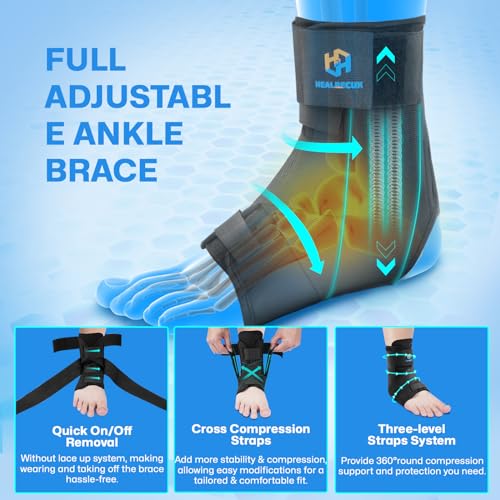 Ankle Brace for Sprains - Support for Men and Women, Ideal for Sports
