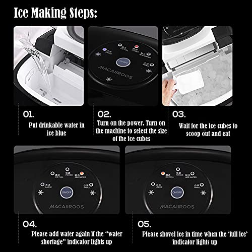 Máquina de Hielo portátil para cubos pequeños miniatura 5