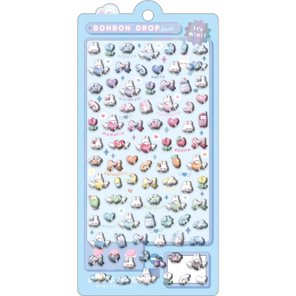 Amazon.co.jp: クーリア シール ボンボンドロップシール ミニ なないろ