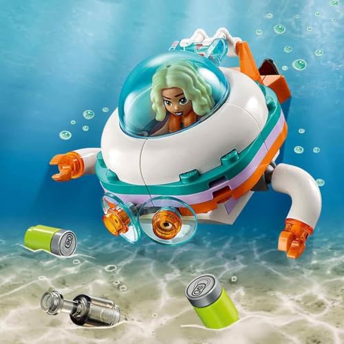 Image of LEGO Friends Sea Rescue Boat 41734 Building Toy Set for Kids Ages 7+ Who Love Creative Play and Sea Life Stories